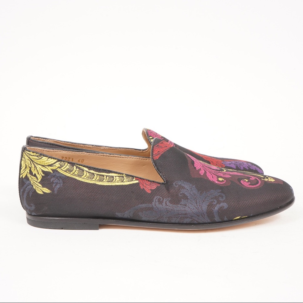 NIB Versace Pantofola Tessuto Multicolor Size 40 - Picture 10 of 12